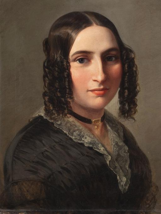 Gemälde der Komponistin Fanny Mendelssohn Hensel aus dem Jahre 1842. Aus der Kollektion des Jüdischen Museums, New York.