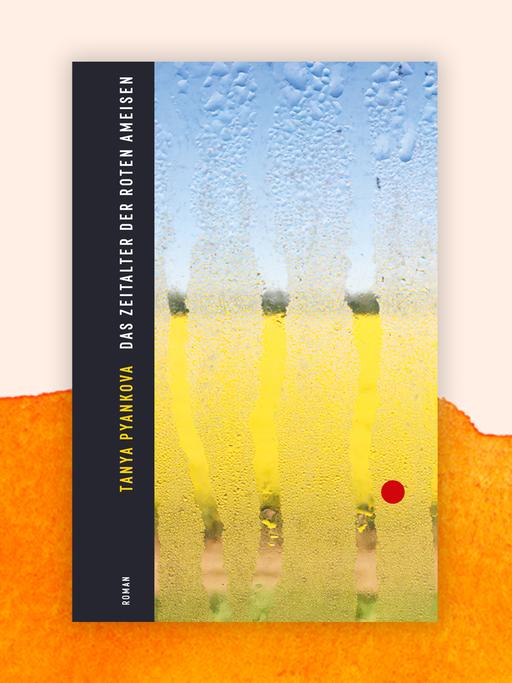 Das Buchcover von "Das Zeitalter der roten Ameisen" zeigt Spuren von Regentropfen an einer Fensterscheibe.