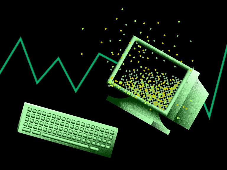 Grafik Tastatur und Monitor