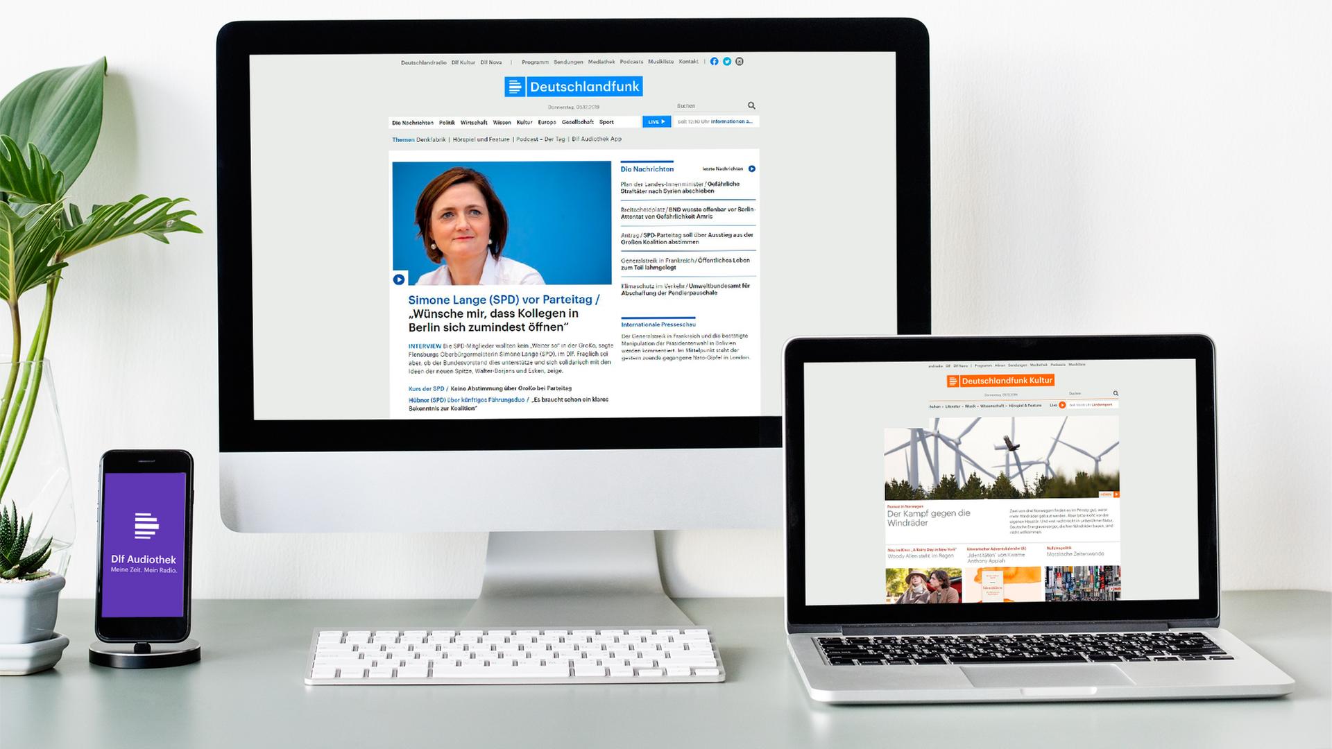 Online Angebote Deutschlandradio - Computer, Laptop und Handy mit Screenshots Online Angebote Deutschlandradio - Computer, Laptop und Handy mit Screenshots