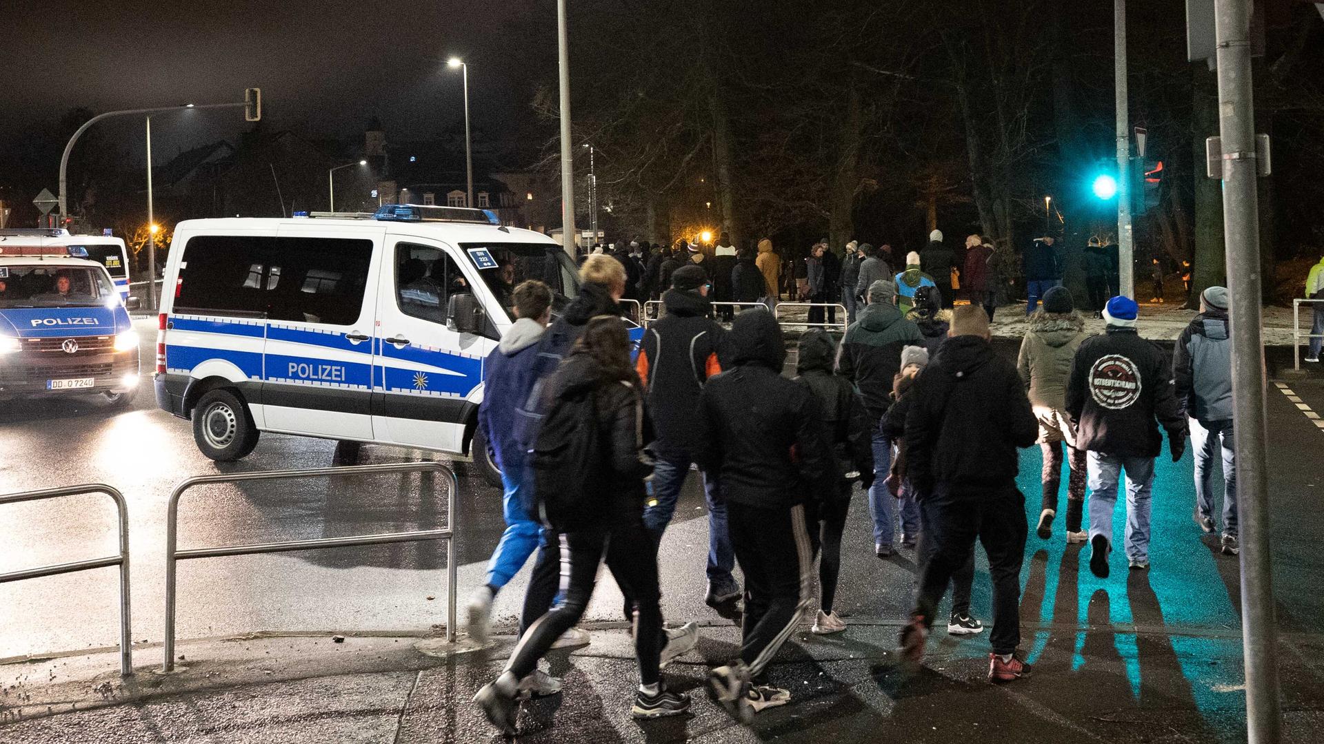Proteste in Sachsen gegen Corona-Maßnahmen