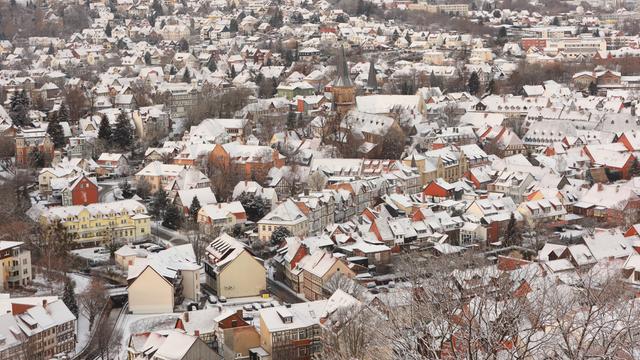 Winter in Wernigerode im Harz um Weihnachten 2021 