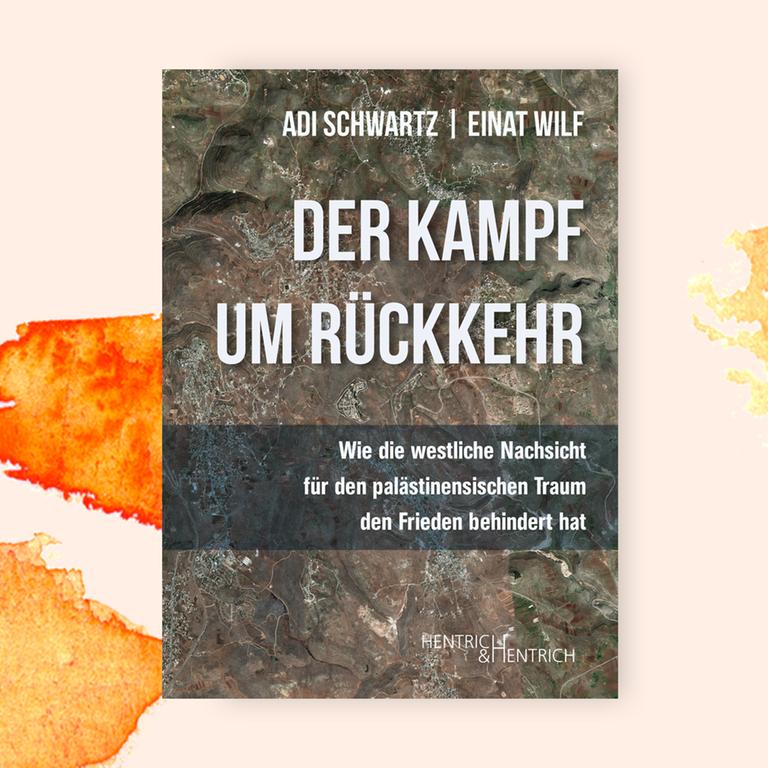 Cover des Buches "Der Kampf um Rückkehr". Zu sehen ist der Titel in weißer Schrift, darunter lässt sich ein Luftbild erahnen. 