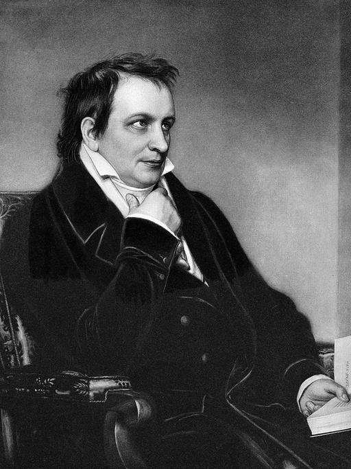 Zeitgenössische Darstellung des deutschen Philologen, Übersetzers und Schriftstellers ("Phantasus") Johann Ludwig Tieck.