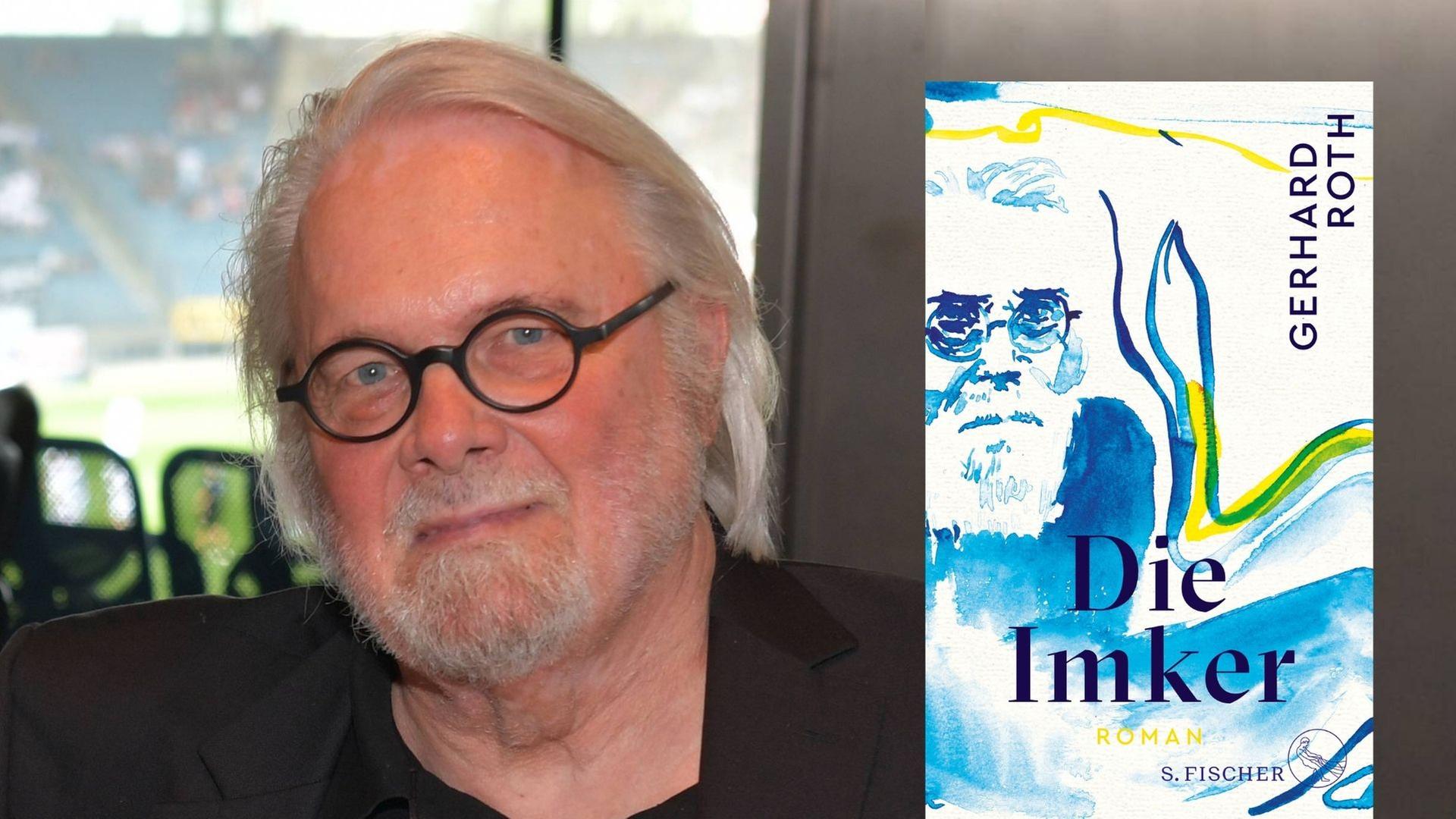 Der österreichische Schriftsteller Gerhard Roth 2018 und sein nun letzter Roman „Die Imker“ Der österreichische Schriftsteller Gerhard Roth 2018 und sein nun letzter Roman „Die Imker“