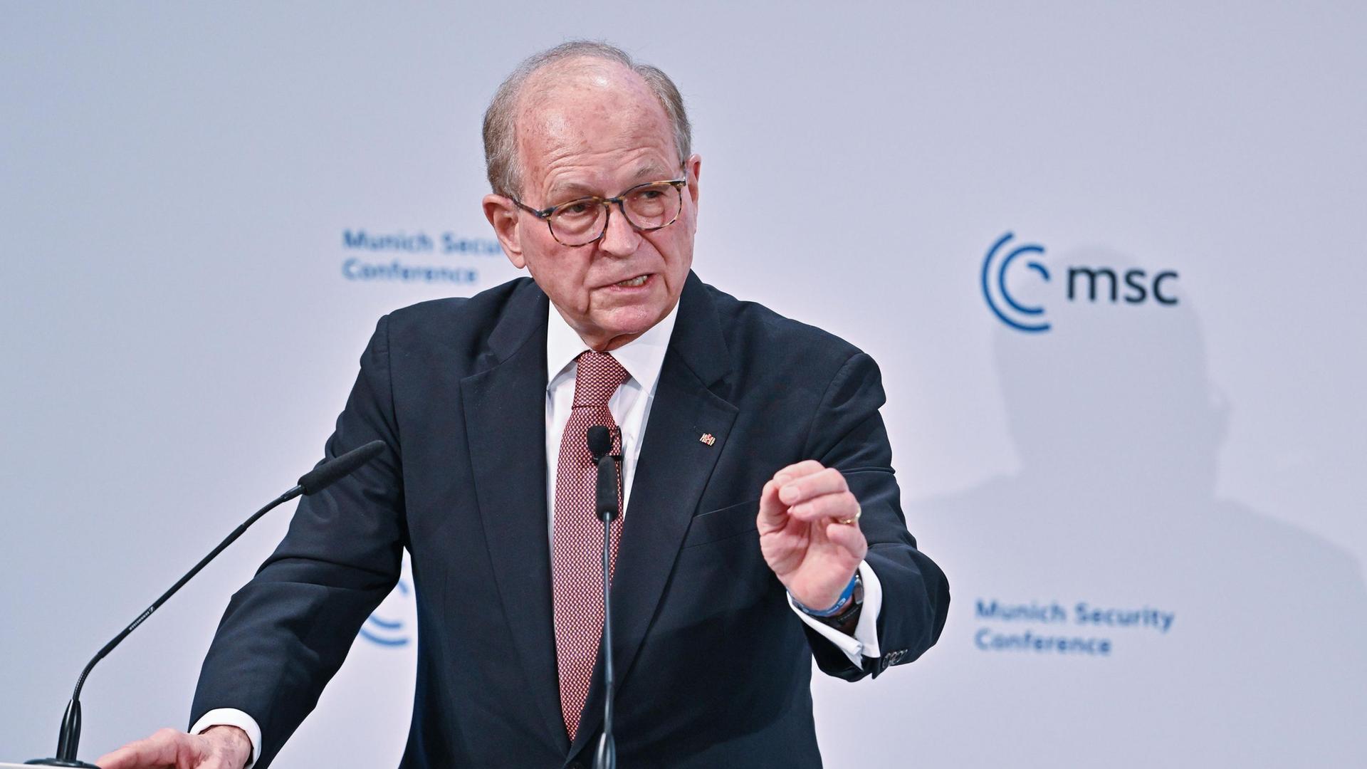 Wolfgang Ischinger, ehemaliger Leiter der Münchner Sicherheitskonferenz Wolfgang Ischinger, ehemaliger Leiter der Münchner Sicherheitskonferenz
