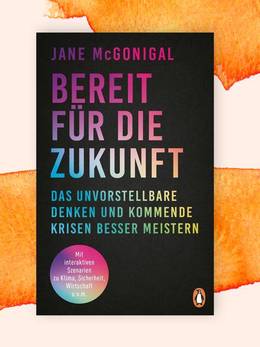 Das Cover des Buches "Bereit für die Zukunft", im Englischen: "Imaginable", also "vorstellbar". Auf dunklem Untergrund stehen farbig changierende Buchstaben. 