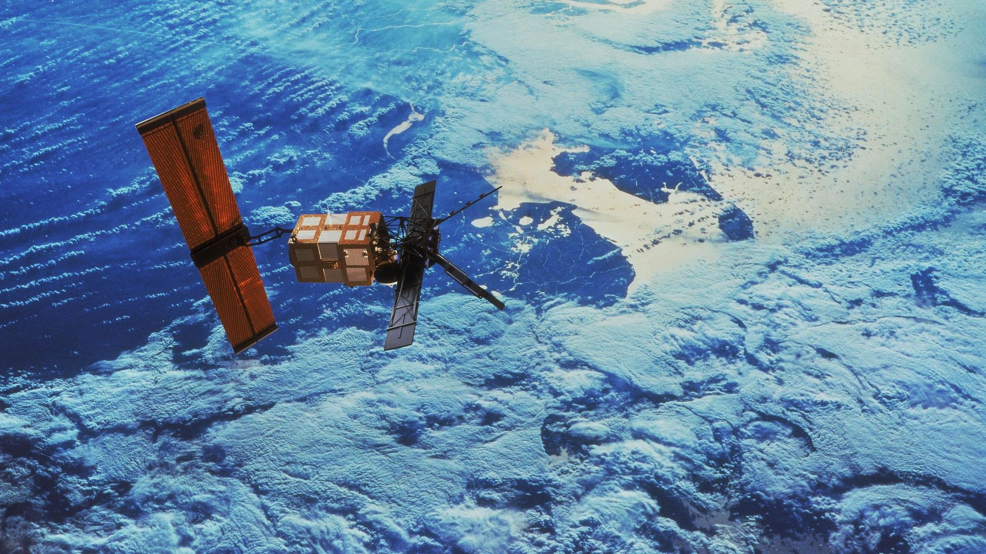 Der Erdbeobachtungssatellit ERS-1 (Illustration), an dessen Planung Klaus Hasselmann entscheidend beteiligt war, ist am 17. Juli 1991 gestartet. 