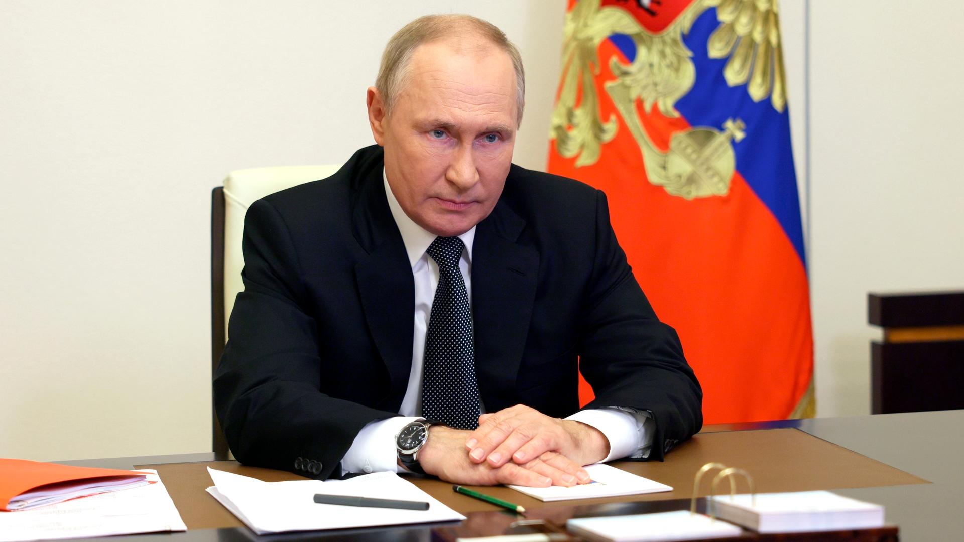 Der russische Präsident Putin. Der russische Präsident Putin.