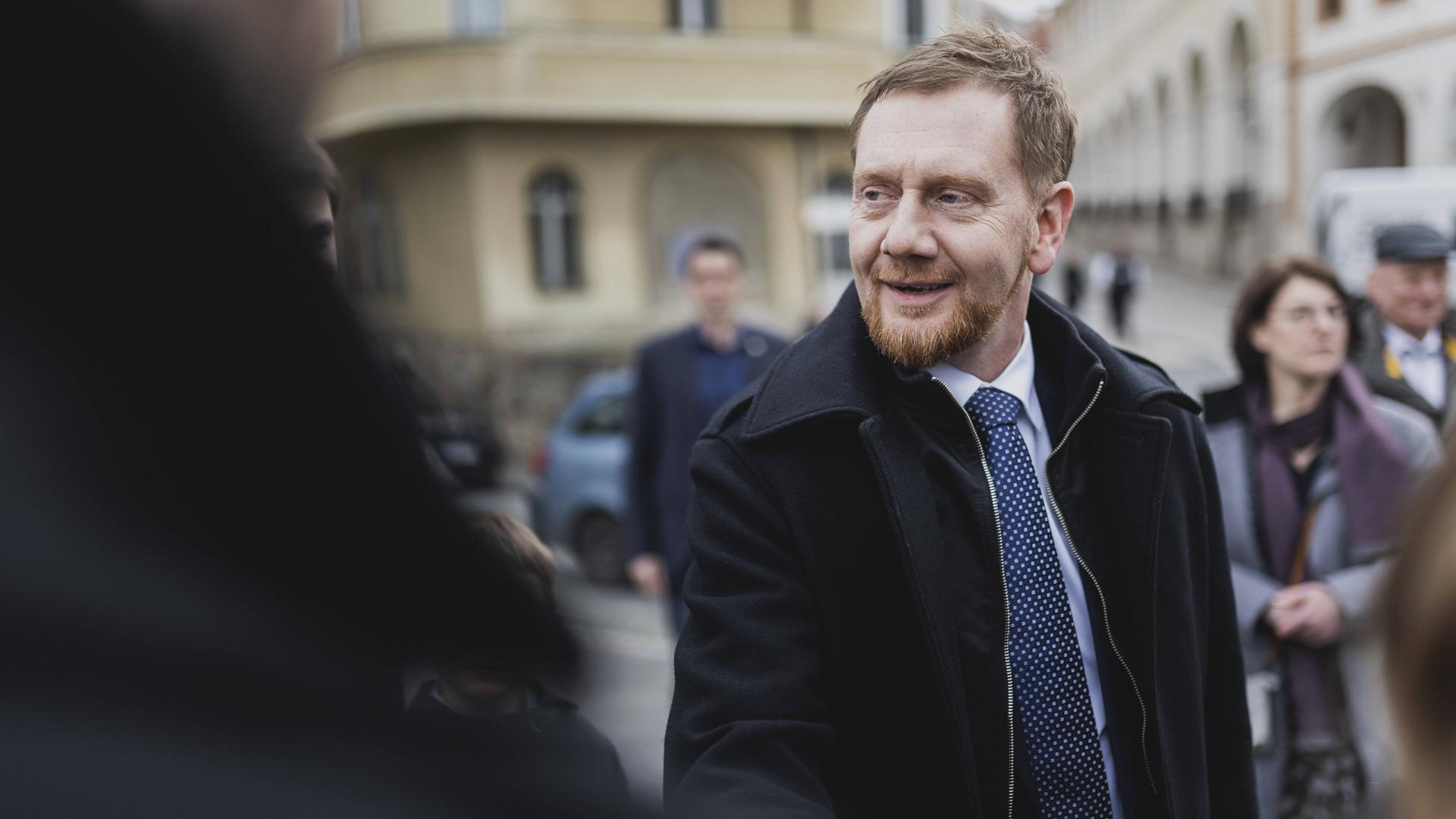 Sachsens Kretschmer Vor Ministerpräsidentenkonferenz In Chemnitz