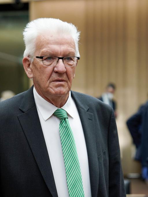Baden-Württembergs Ministerpräsident Winfried Kretschmann (Bündnis90/ Die Grünen) während der 1021. Bundesratsitzung in Berlin