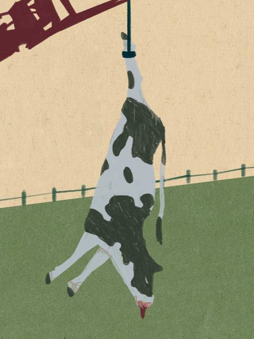 Symbolbild - Kuh am Kran