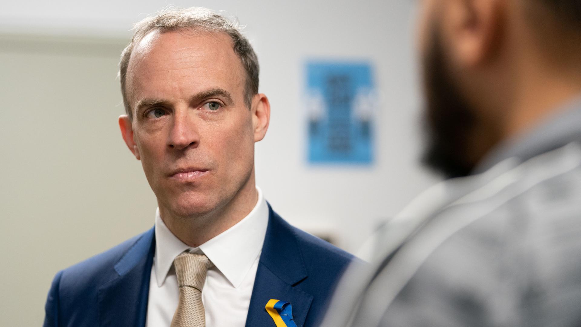 Dominic Raab, britischer Justizminister, im Frühjahr 2022 Dominic Raab, britischer Justizminister, im Frühjahr 2022