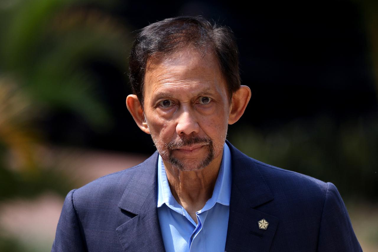 Porträt des Sultan von Brunei, Hassanal Bolkiah, 2022. Porträt des Sultan von Brunei, Hassanal Bolkiah, 2022.