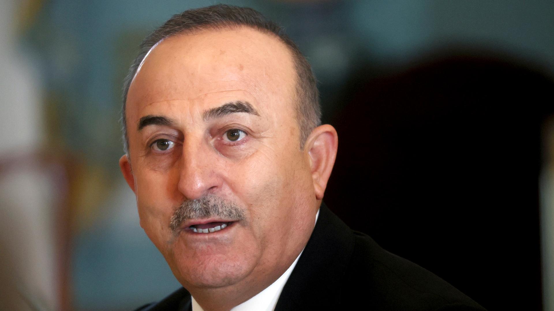 Der türkische Außenminister Mevlüt Cavusoglu Der türkische Außenminister Mevlüt Cavusoglu