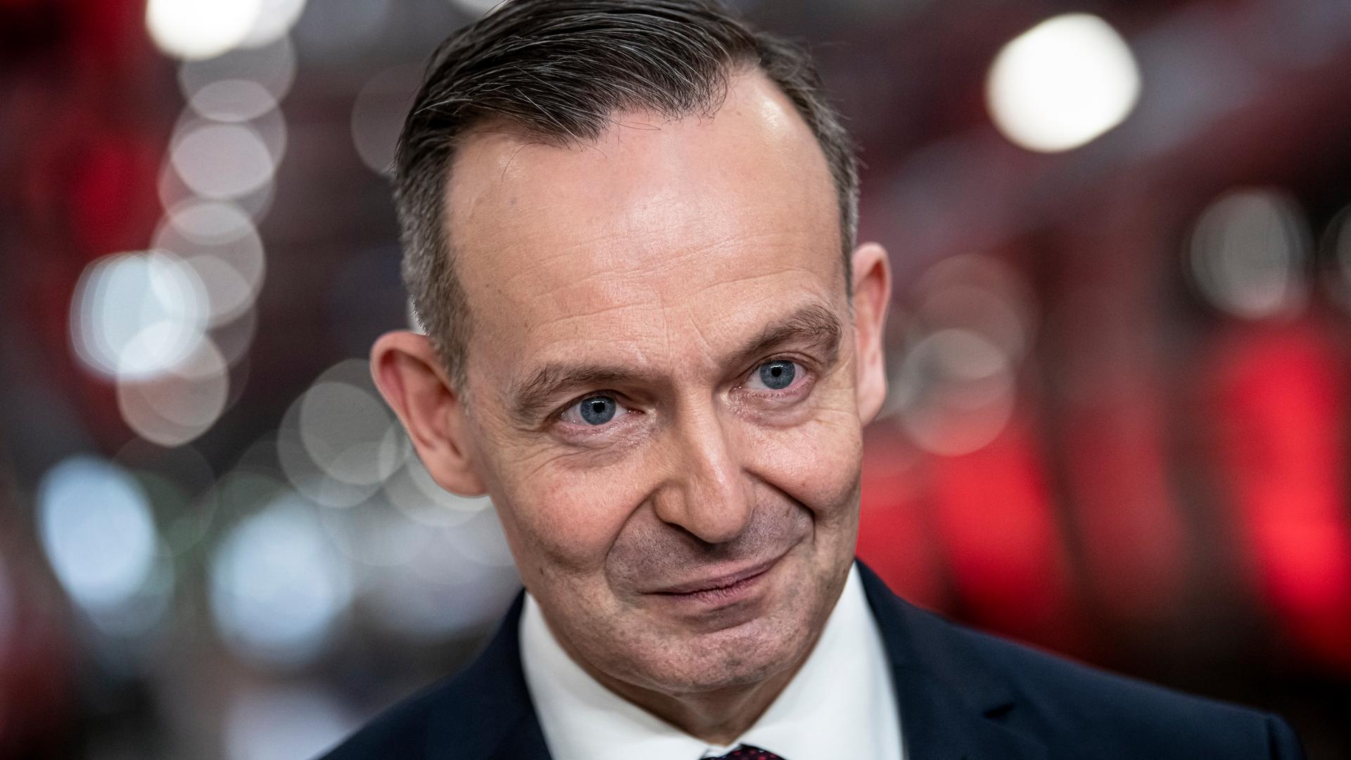 Volker Wissing während der Präsentation des ICE 3neo der Deutschen Bahn. Volker Wissing während der Präsentation des ICE 3neo der Deutschen Bahn.