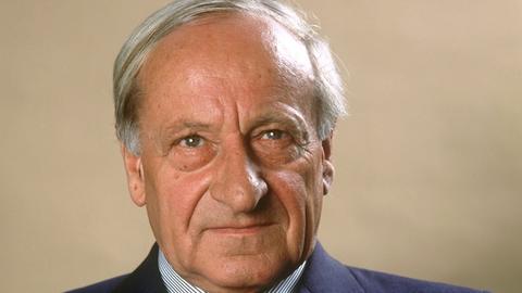 Der österreichische Pädagoge und Gründer der SOS-Kinderdörfer, Hermann Gmeiner, aufgenommen im September 1983