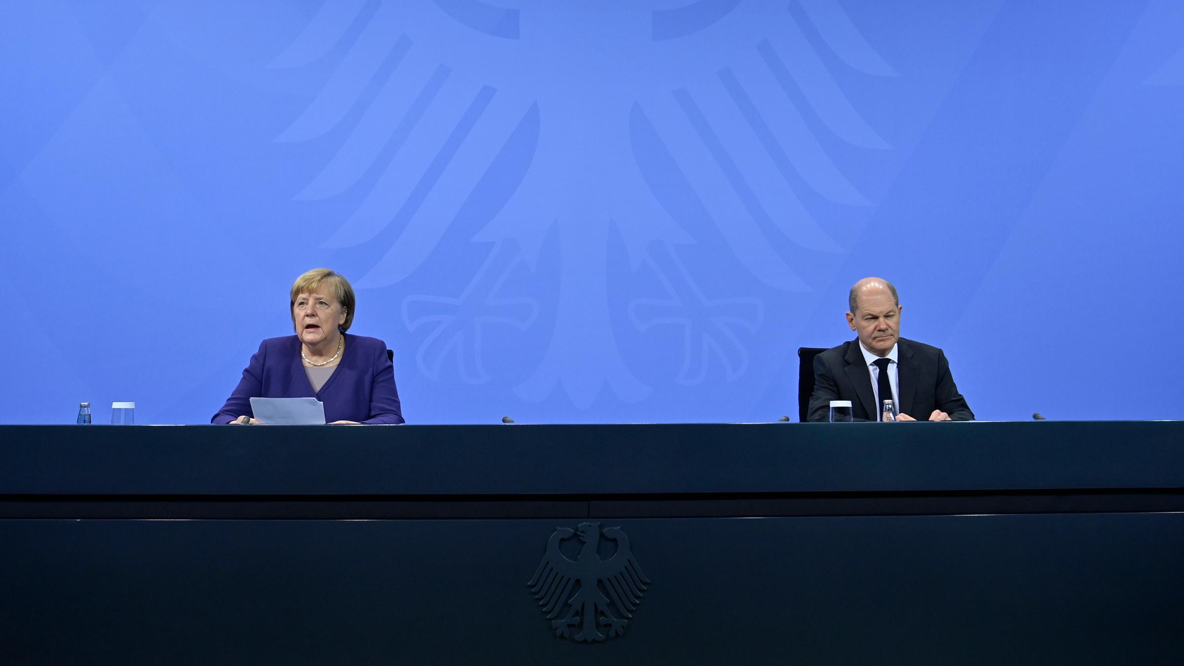 Bund-Ländertreffen zur Corona-Pandemie: Angela Merkel und Olaf Scholz s...</p>

                        <a href=