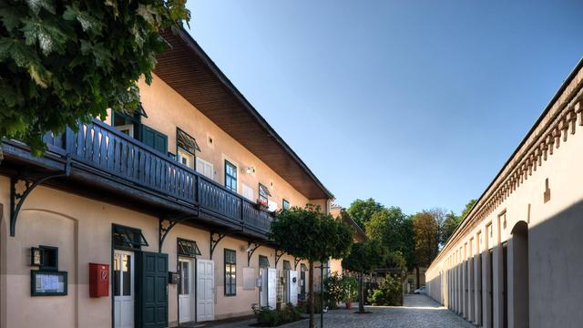 Historische Arbeitersiedlung Marienthal (Gramatneusiedl bei Wien) - Blick auf die restaurierten Wohngebäude