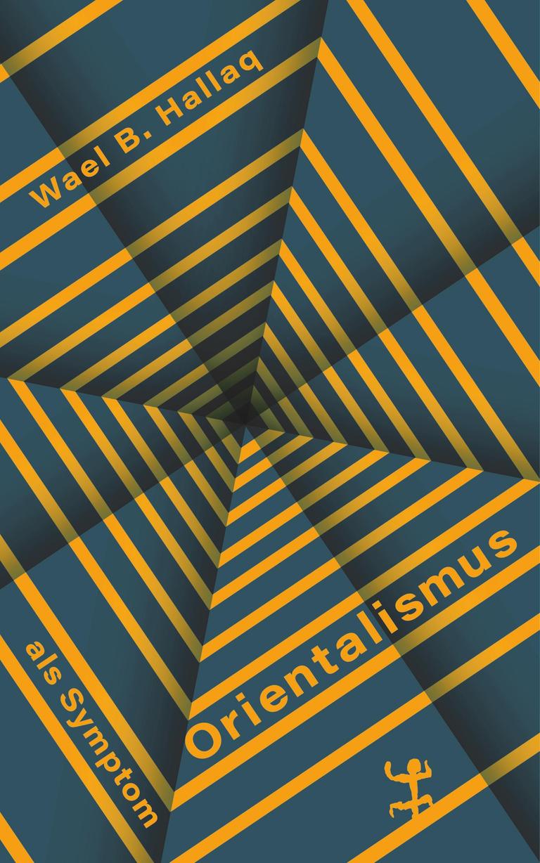 Auf dem Cover sind gelbe Quadrate auf blauem Hintergrund so angeordnet, dass sie eine Art Tunnelperspektive bilden. Zwischen den einzelnen Streifen sind Buchtitel und Autorenname abgedruckt.