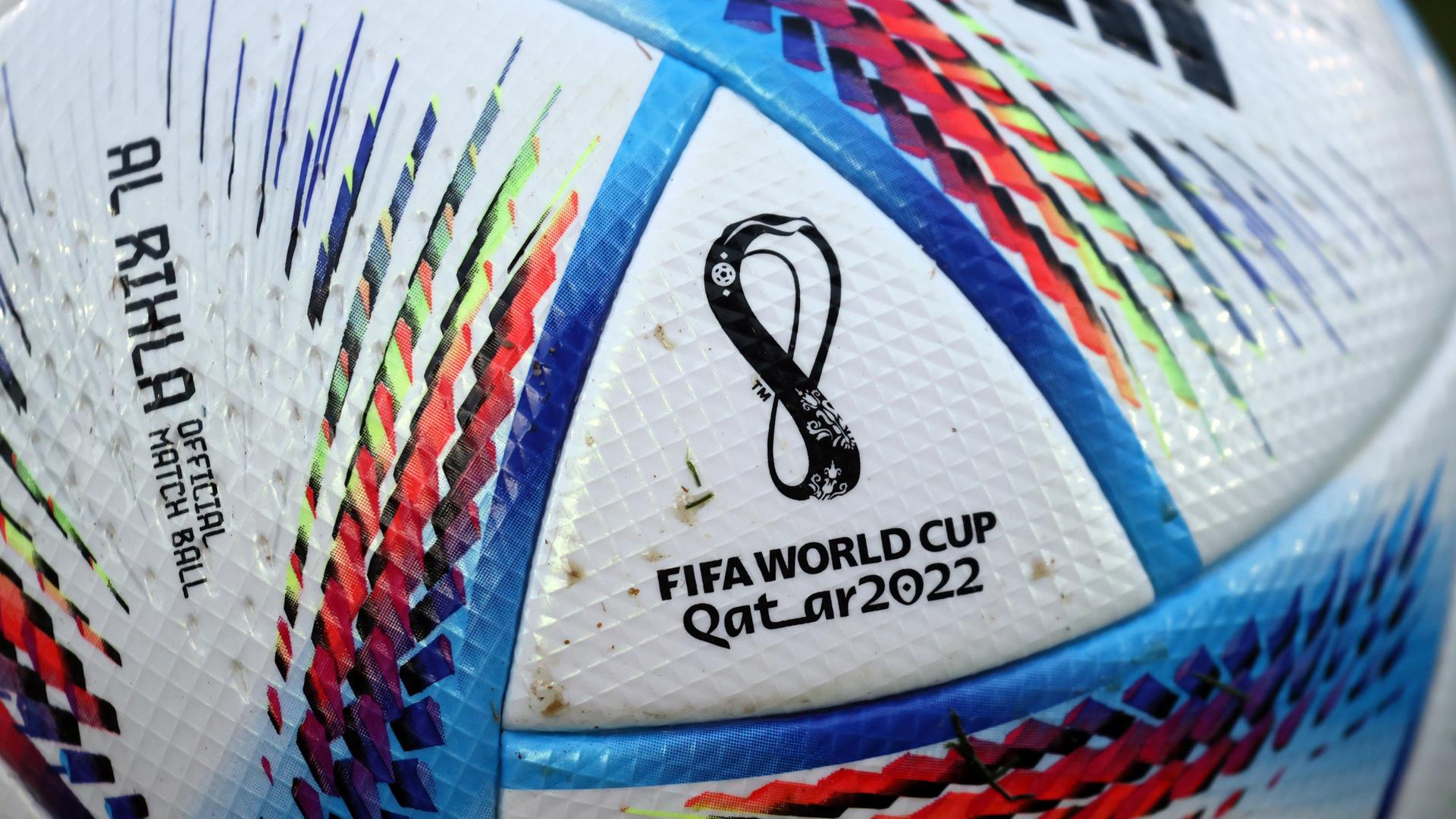 Spiel-Ball der Fußball-WM 2022 in Katar Spiel-Ball der Fußball-WM 2022 in Katar