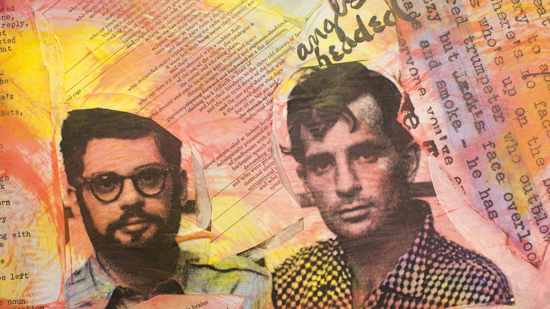 Jack Kerouac (rechts) neben Allen Ginsberg abgebildet im Beat Museum, San Francisco Jack Kerouac (rechts) neben Allen Ginsberg abgebildet im Beat Museum, San Francisco