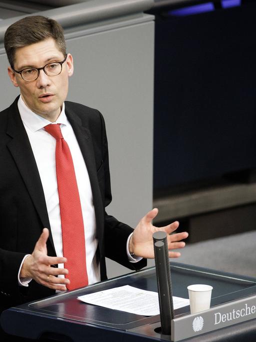 Christian Hirte, MdB, CDU/CSU, hält eine Rede im Rahmen der 23. Sitzung des Deutschen Bundestages in Berlin.