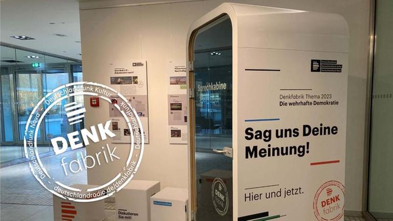 Sagen Sie uns Ihre Meinung bei der Denkfabrik-Ausstellung im Deutschlandradio-Funkhaus in Köln. Sagen Sie uns Ihre Meinung bei der Denkfabrik-Ausstellung im Deutschlandradio-Funkhaus in Köln.