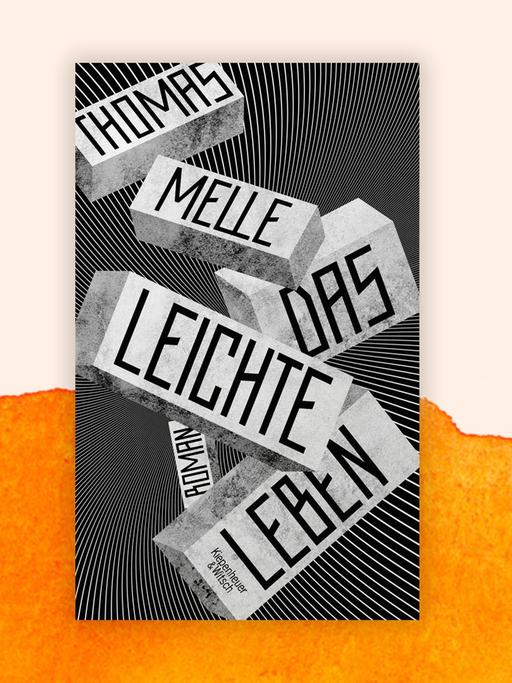 Cover von Thomas Melles Roman „Das leichte Leben". Der Umschlag ist grafisch mit Rechtecken in schwarzweiß gestaltet.
