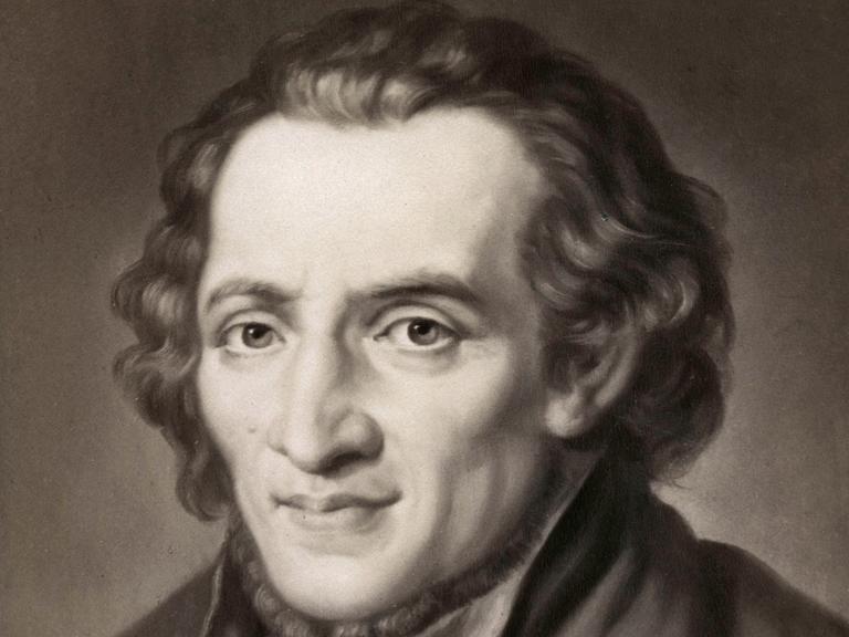 Portät des jüdischen Philosophen und Dichters Moses Mendelssohn (1729-1786)