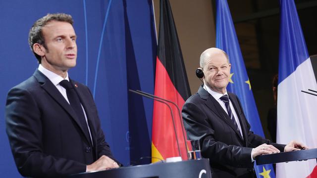 Frankreichs Staatspräsident Emmanuel Macron in Berlin