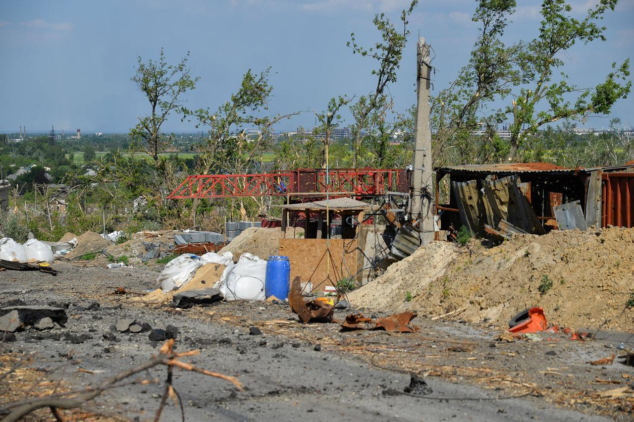 Die Brücke von Lyssychansk nach Severodonetsk ist nahezu komplett zerstört
