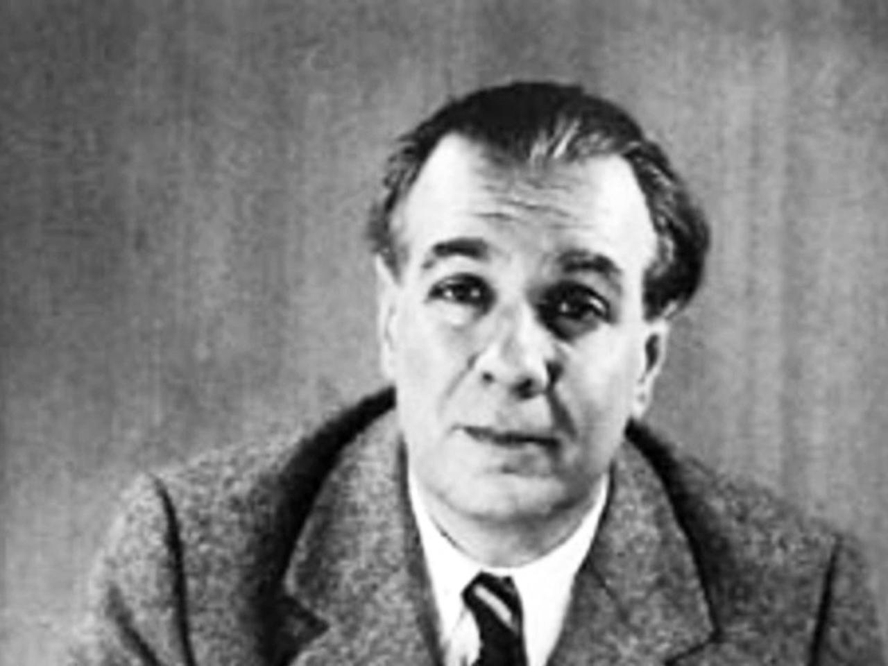 Der argentinische Autor Jorge Luis Borges (1899-1986), fotografiert von Grete Stern, 1951.