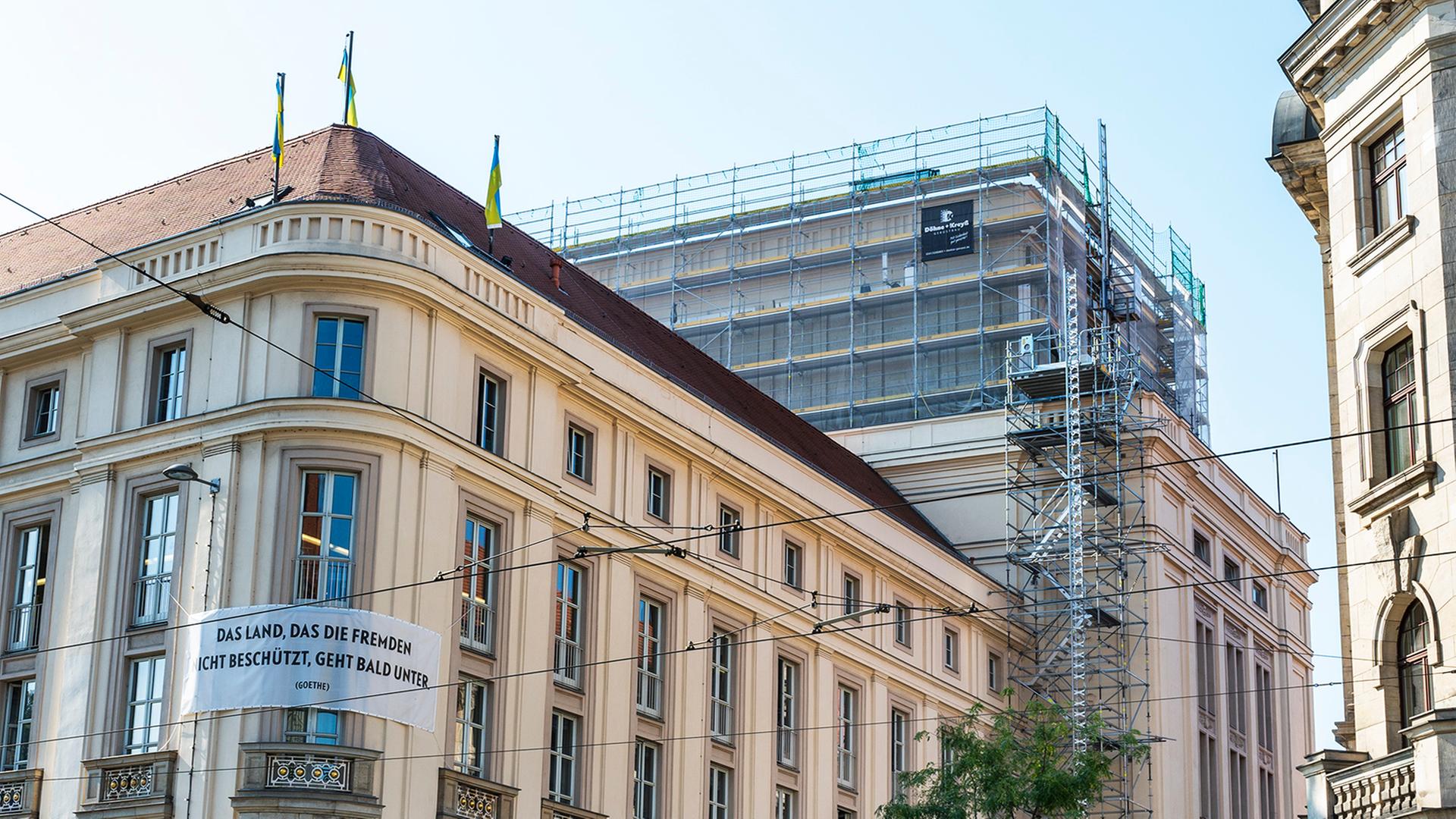 Ansicht des Schauspielhaus Leipzig. Ansicht des Schauspielhaus Leipzig.