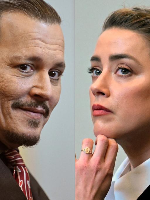 Schauspieler Johnny Depp und Amber Heard