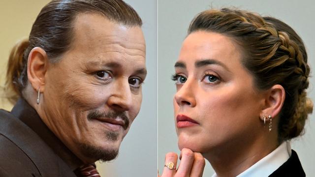 Johnny Depp und eine Ex-Frau Amber Heard im Gerichts-Saal