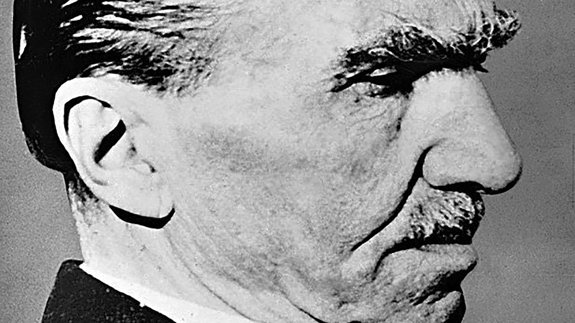 Undatiertes Porträt des griechischen Schriftstellers Nikos Kazantzakis Undatiertes Porträt des griechischen Schriftstellers Nikos Kazantzakis