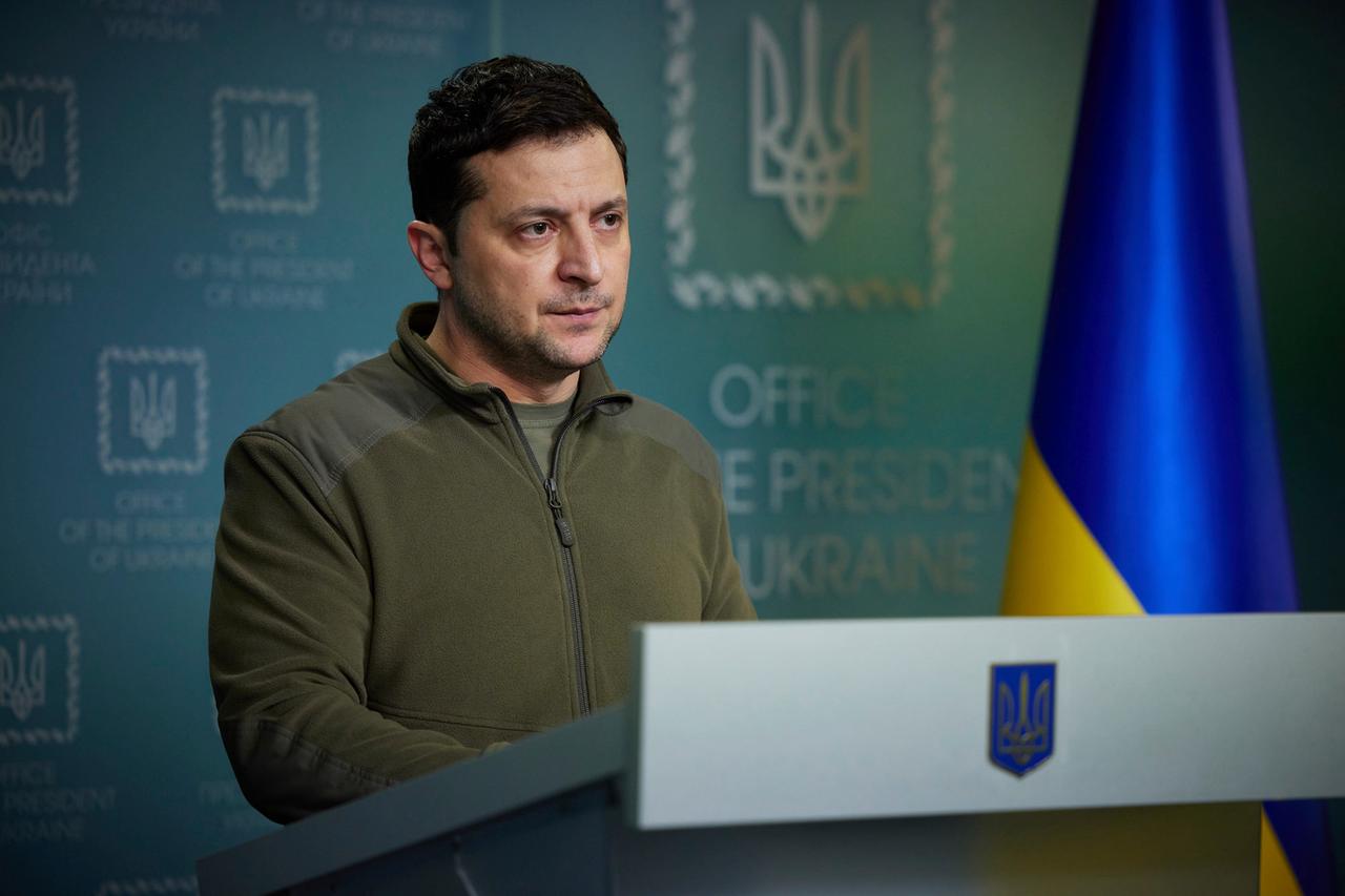 Der ukrainische Präsident Wolodymyr Selenskyj Der ukrainische Präsident Wolodymyr Selenskyj