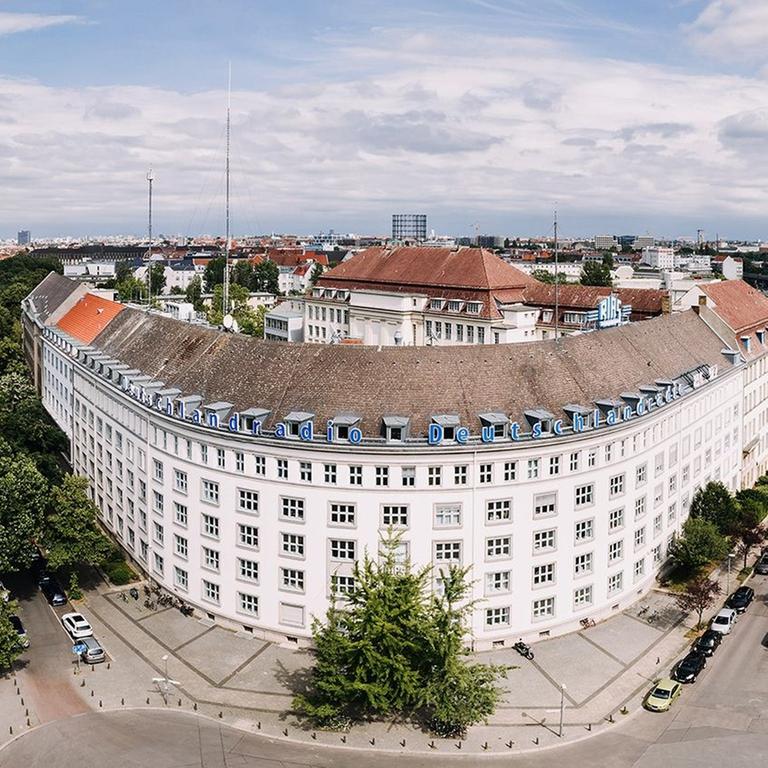 Das Funkhaus in Berlin von oben fotografiert