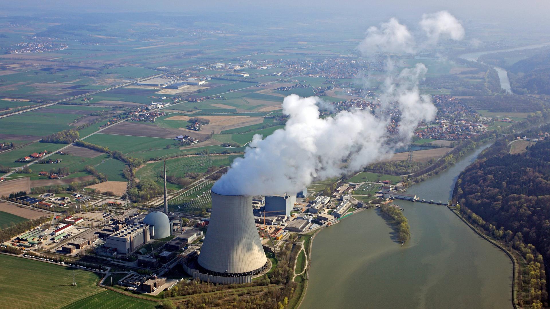 Das Kernkraftwerk Isar 2 in Bayern