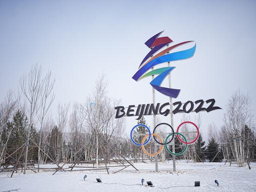 Das Logo der Olympischen Winterspiele 2022 Das Logo der Olympischen Winterspiele 2022