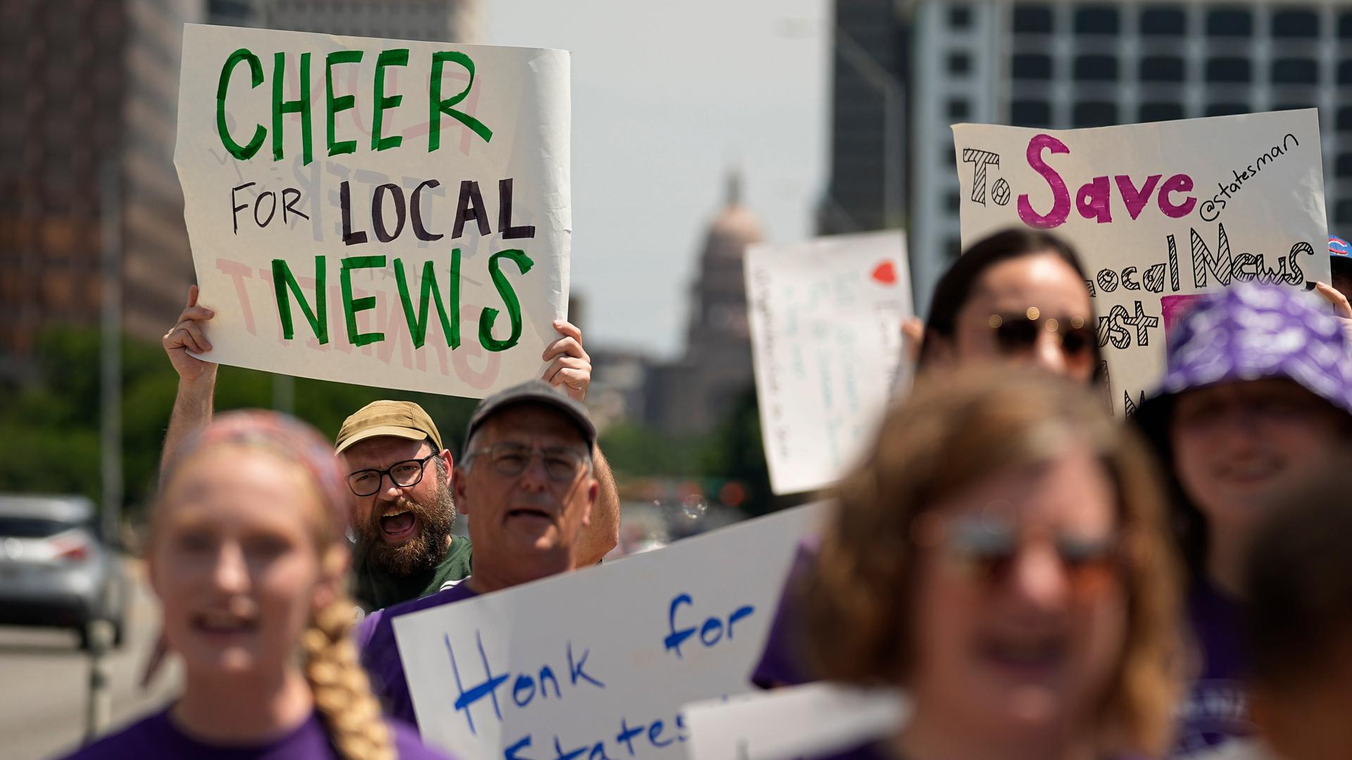 USA - Lokaljournalisten protestieren gegen Sparmaßnahmen
