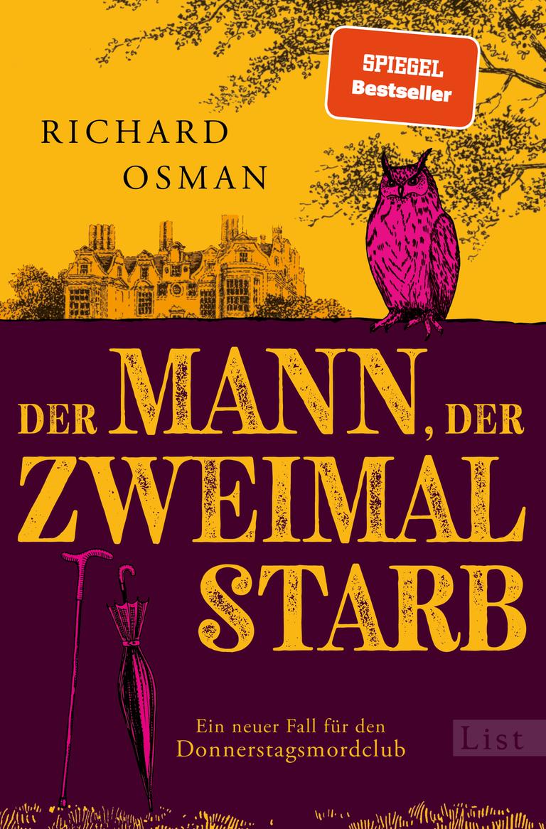 Cover des Krimis "Der Mann, der zweimal starb" von Richard Osman Cover des Krimis "Der Mann, der zweimal starb" von Richard Osman