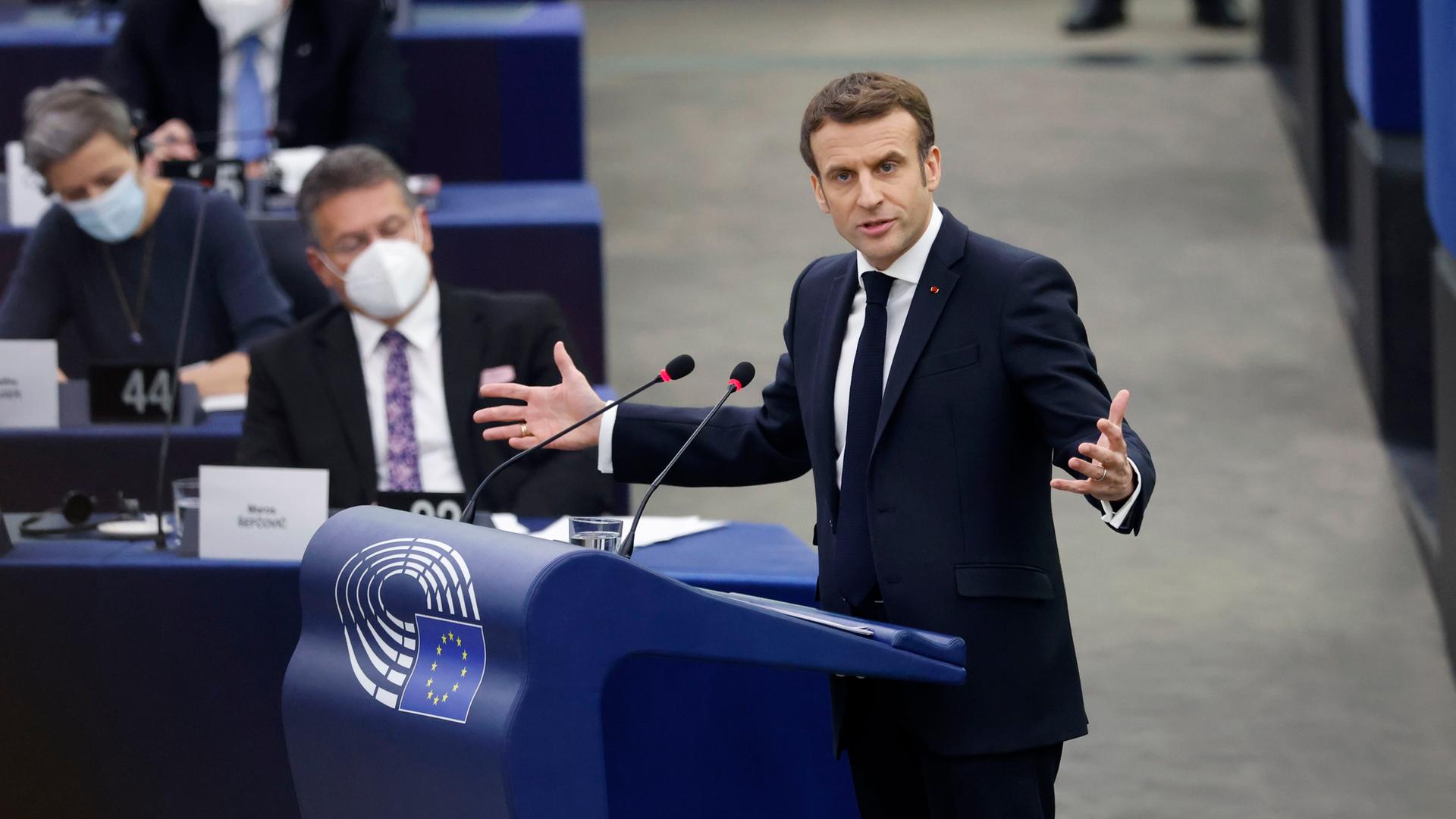 EU-Ratspräsidentschaft - Macron wirbt für neue europäische Sicherheitsordnung
