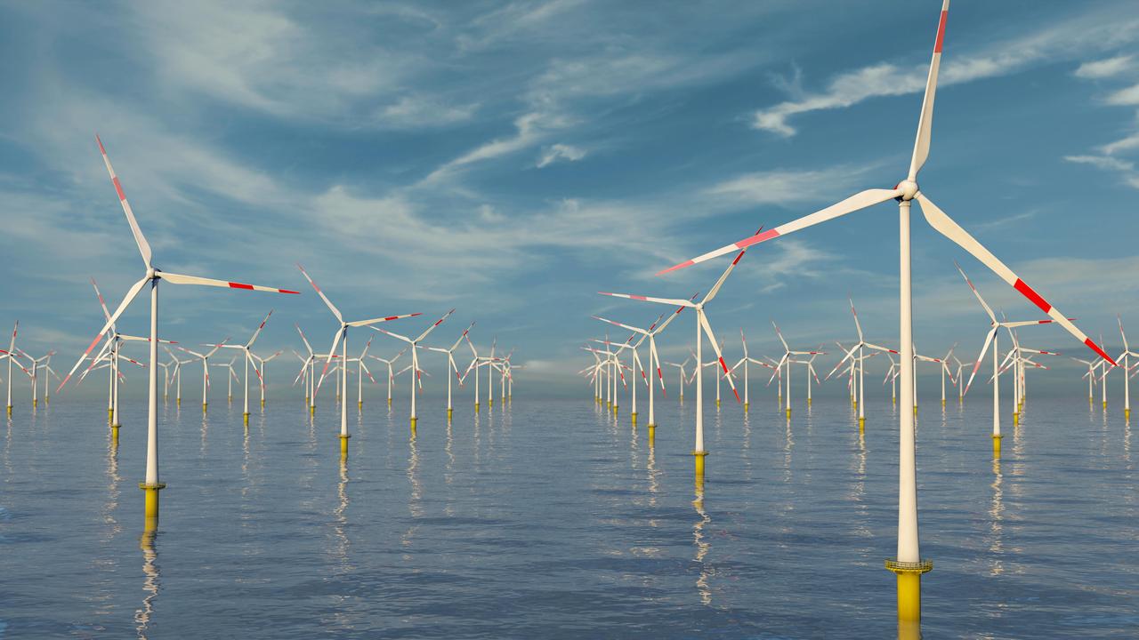 Offshore-Windpark vor der deutschen Küste