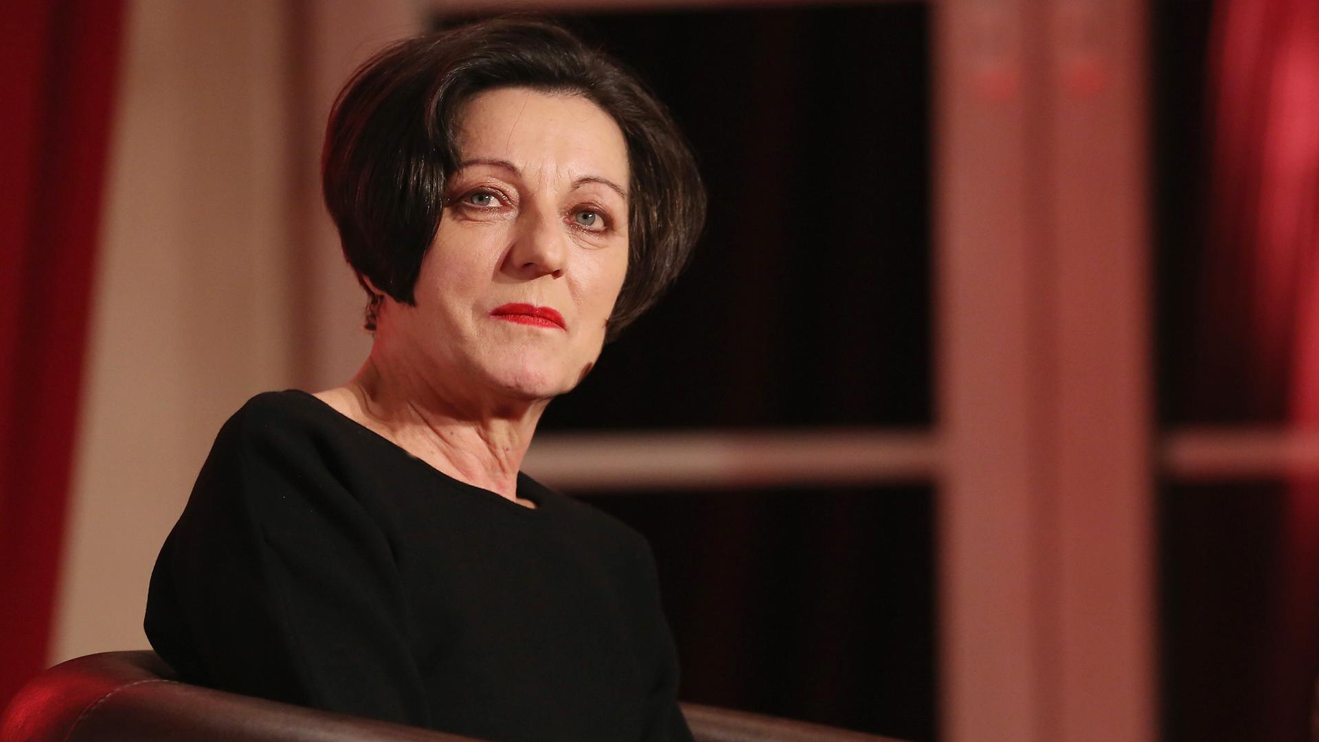 Die Autorin Herta Müller bei einer Lesung der Lit.Cologne. Die Autorin Herta Müller bei einer Lesung der Lit.Cologne.