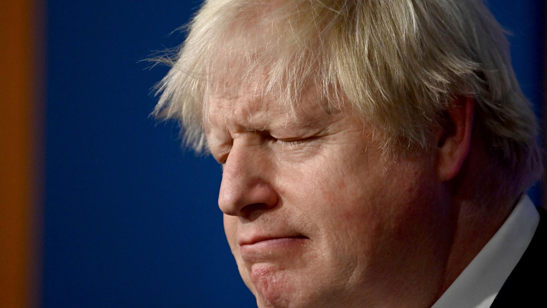 Das Bild zeigt den britischen Premier Boris Johnson Das Bild zeigt den britischen Premier Boris Johnson