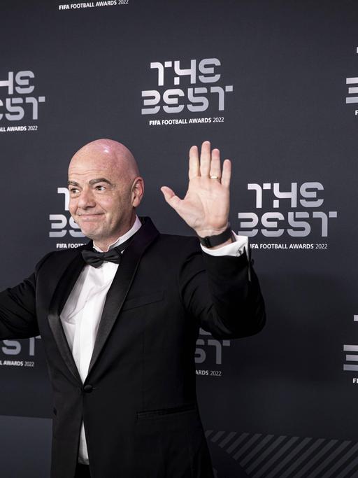 FIFA-Präsident Gianni Infantino bei der "The Best FIFA Football Awards 2022 in Paris.