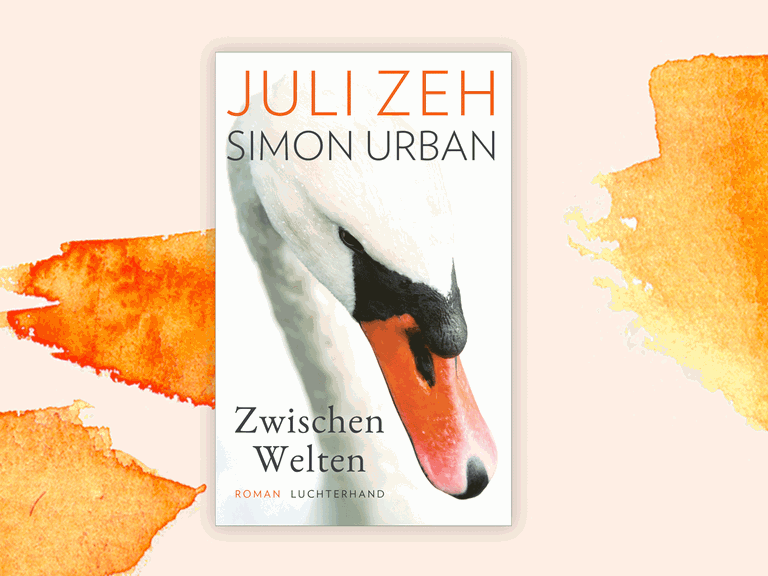 Juli Zeh / Simon Urban: "Zwischen Welten". Auf dem Cover prangt ein Schwan.
