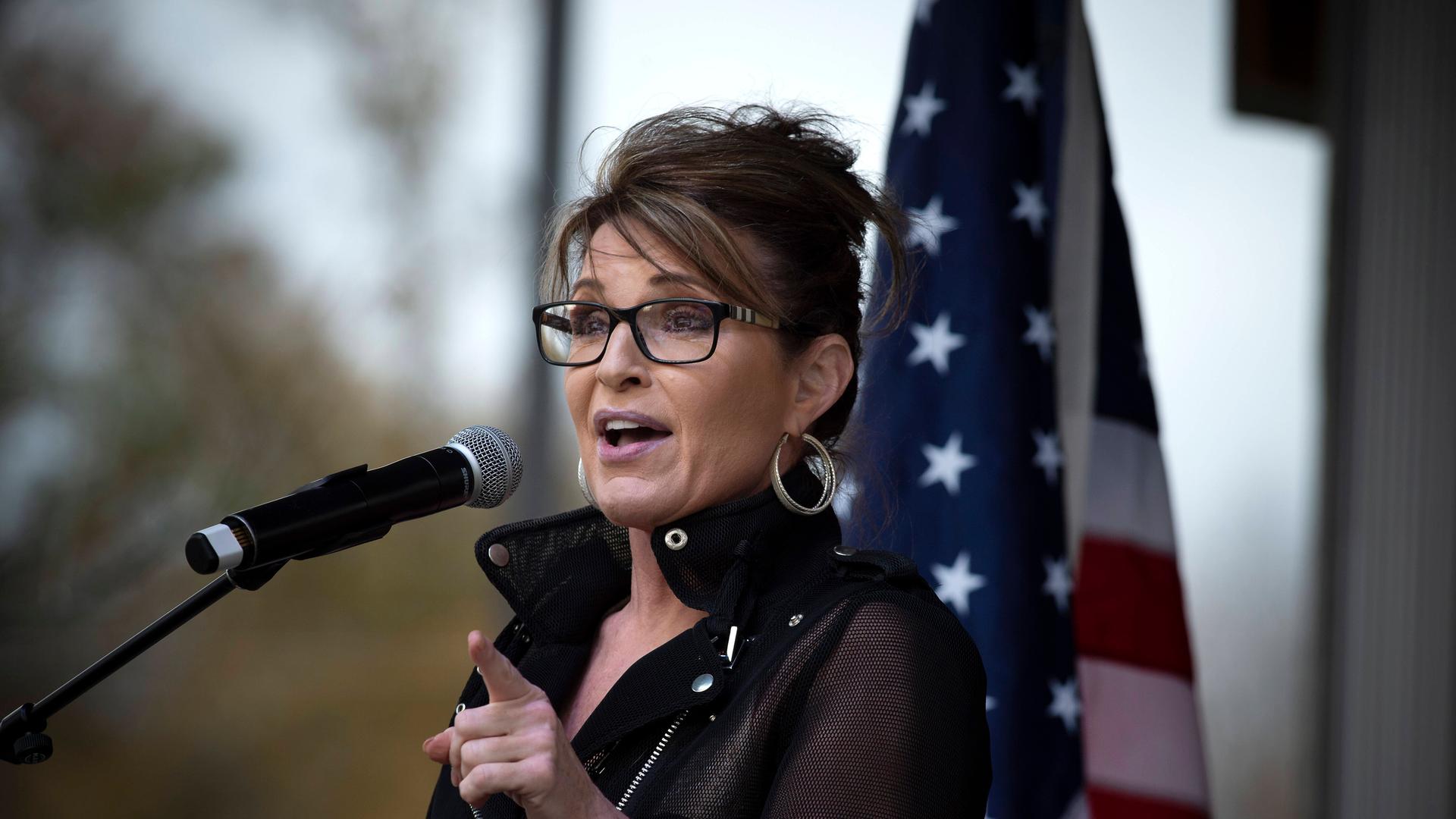 Die Rechtspopulistin und frühere Gouverneurin von Alaska, Sarah Palin Die Rechtspopulistin und frühere Gouverneurin von Alaska, Sarah Palin